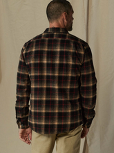 Load image into Gallery viewer, The Normal Brand Louis Flannel Overshirt Black Plaid