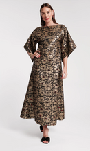 Load image into Gallery viewer, Francis Valentine Spinnaker Jacquard Maxi Black Gold Red