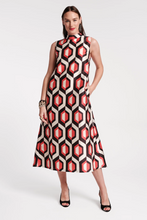 Load image into Gallery viewer, FV Diplomat Maxi Dress Empire Print Jacquard