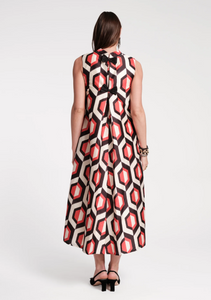 FV Diplomat Maxi Dress Empire Print Jacquard