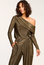 Load image into Gallery viewer, Ramy Brook Manny Jumpsuit Gold Knit