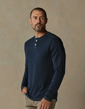 Load image into Gallery viewer, The Normal Brand Puremeso Henley Navy