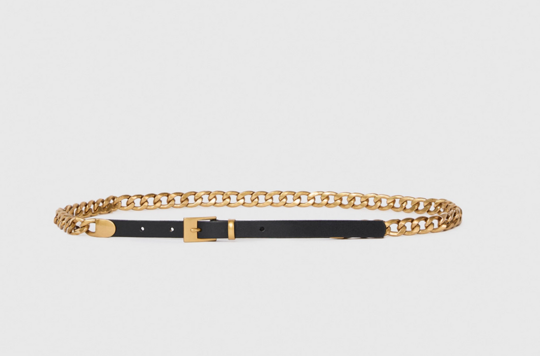 Paige Kellan Black Chain Belt