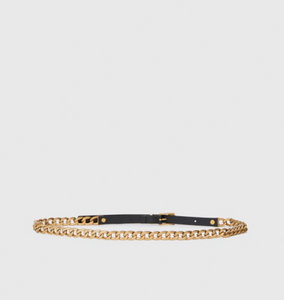 Paige Kellan Black Chain Belt