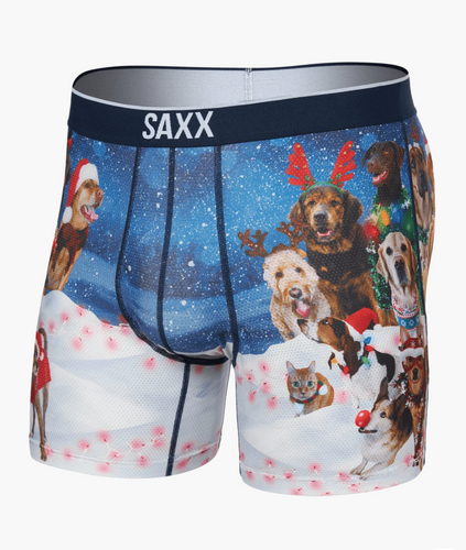 Saxx Volt Mesh Boxer Dogs of Christmas