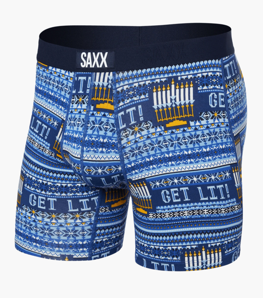 Saxx Super Soft Boxer Hip Hanukkah