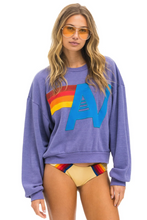 Load image into Gallery viewer, Aviator Nation Stitched Relaxed Pullover Lavender