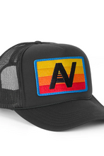 Load image into Gallery viewer, Aviator Nation Logo Low Rise Trucker Black