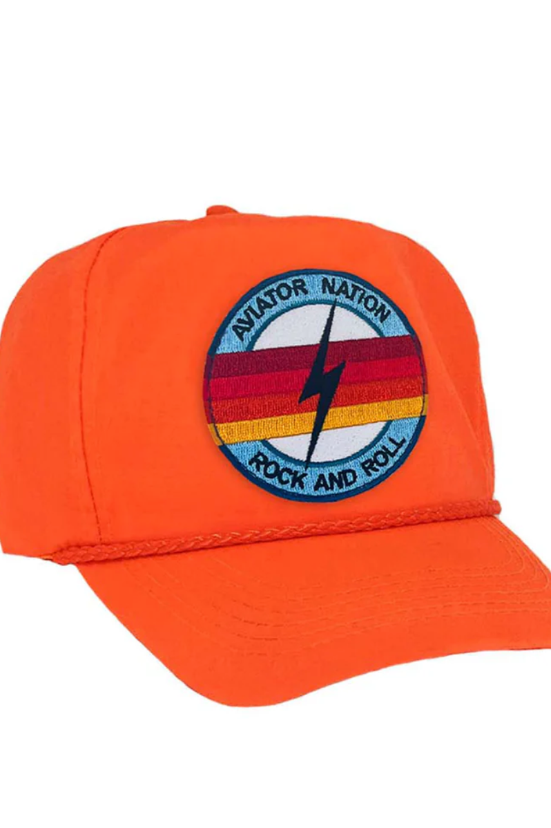 Aviator Nation Rock & Roll Low Rise Trucker Orange