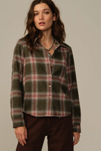 Load image into Gallery viewer, Road To Nowhere Mila Shirt Wine Plaid