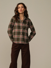 Load image into Gallery viewer, Road To Nowhere Mila Shirt Wine Plaid