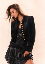 Load image into Gallery viewer, Love Shack Fancy Pendine Velvet Military Jacket