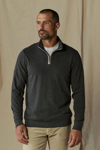 Normal Brand Puremeso Weekend 1/4 Zip Charcoal