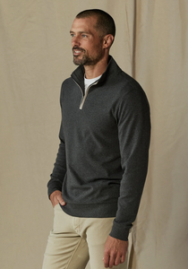 Normal Brand Puremeso Weekend Quarter Zip Charcoal