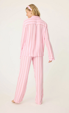 Load image into Gallery viewer, PJ Salvage Hype Stripe PJ Set Candy Pink