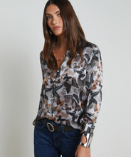 Load image into Gallery viewer, L&#39;Agence Tyler Blouse Dark Multi Butterfly