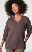 Load image into Gallery viewer, Spanx Brushed Airessentials V-Neck Tunic Smoke