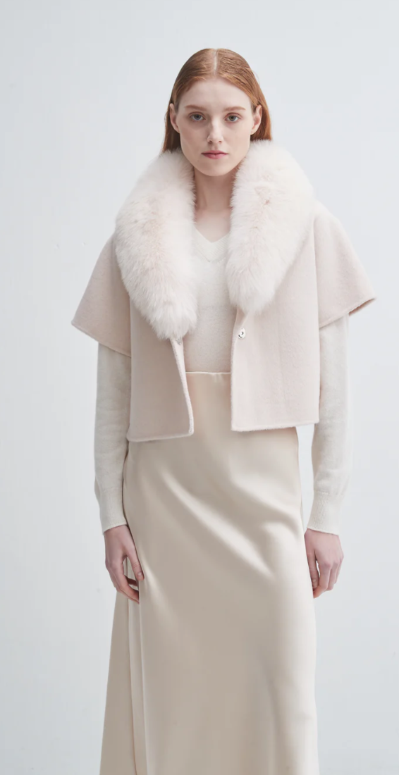 Pissenlit Jacket W Fur Collar