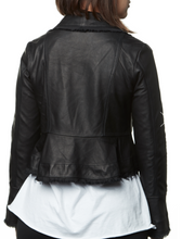 Load image into Gallery viewer, TBC Camille Leather Jacket Black