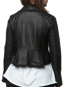 TBC Camille Leather Jacket Black