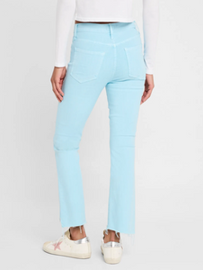 Mother Denim Insider Crop Step Fray Chalk-it-Up Blue Glow