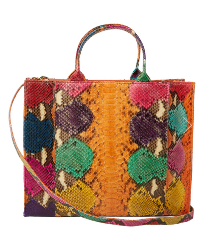 TBC The Adele Large Handbag Orange Multi