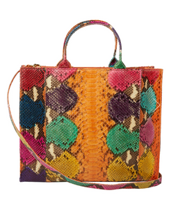 TBC The Adele Large Handbag Orange Multi