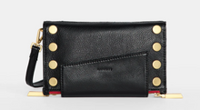 Load image into Gallery viewer, Hammitt Levy Black Brushed Gold/Red Zip