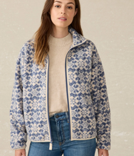 Load image into Gallery viewer, Faherty Women&#39;s Fleece Jacket Snowflake