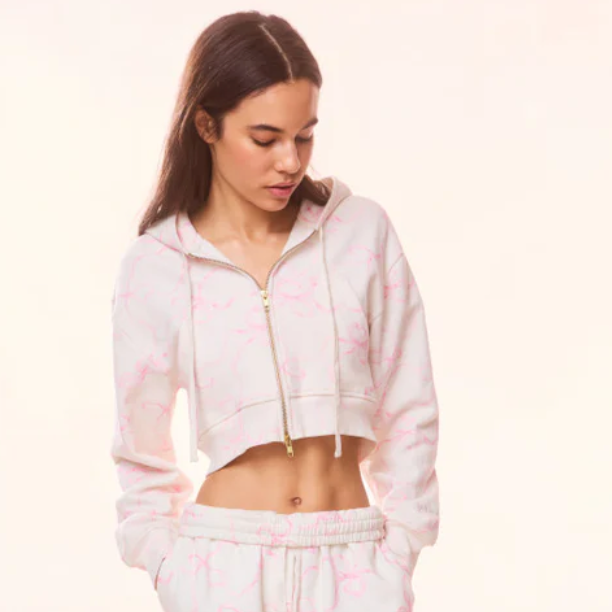 Love Shack Fancy Pierra Crop Hoodie