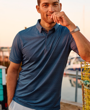 Load image into Gallery viewer, Mizzen + Main Halyard SS Polo Navy Dot