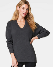 Load image into Gallery viewer, Spanx Brushed Airessential Tunic Heather Dark Grey