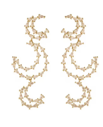 Mignonne Gavigan Bryant Triple Drop Earring Clear