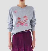 Load image into Gallery viewer, Le Superbe Kiss Me Sweatshirt Heather Grey