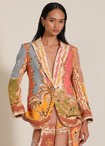 Ranna Gill Amara Knotch Collar Jacket Multi