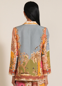 Ranna Gill Amara Knotch Collar Jacket Multi