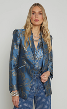 Load image into Gallery viewer, L&#39;Agence Sheila Structured Blazer  Blue Horizon