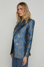 Load image into Gallery viewer, L&#39;Agence Sheila Structured Blazer  Blue Horizon