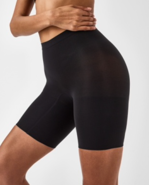 Spanx Everyday Seamless Shaping Mid Thigh Short Black