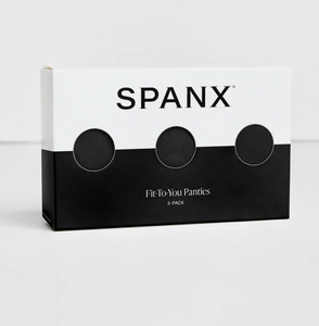 Spanx Pima Cotton Bikini Box of 3 Black