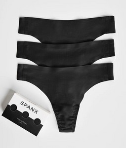 Spanx Fit For You Thong 3 Pack Box Black