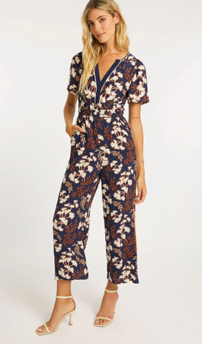 Caballero Charlize Jumpsuit Navy Ginko