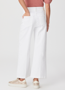 Paige Aubrey Wide Waist Crisp White