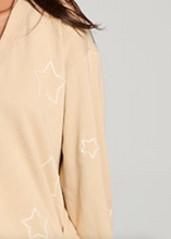 Load image into Gallery viewer, Chaser Dessert Star Sweatshirt Cappuccino