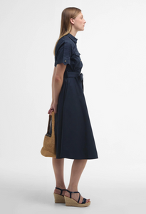 Barbour Ivy Midi Dress Dark Navy