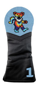 Smathers & Branson  Dancing Bear Tie Dye  Driver Headcover (Light Blue)