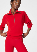 Load image into Gallery viewer, Spanx Airessential 1/2 Zip Spanx Red