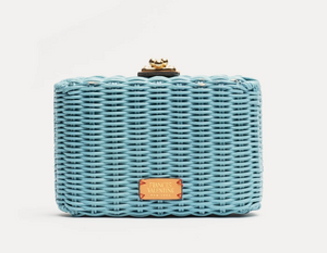 FV Paige Wicker Box Clutch