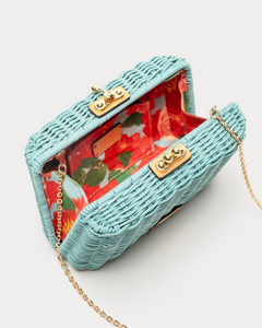 FV Paige Wicker Box Clutch