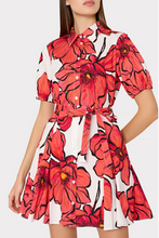 Load image into Gallery viewer, Milly Juni Windflower Mini Dress Coral Multi